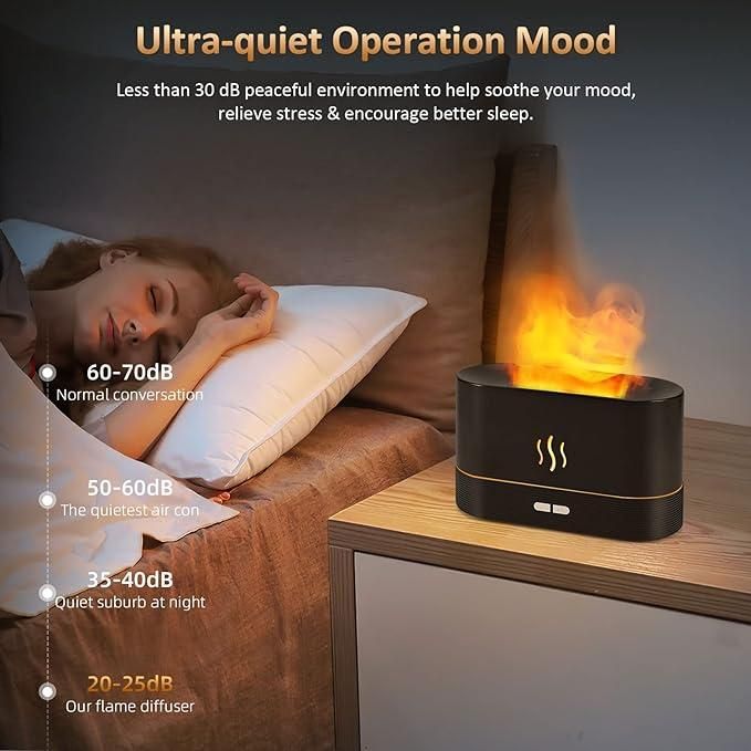 Night light aroma Flame Diffuser