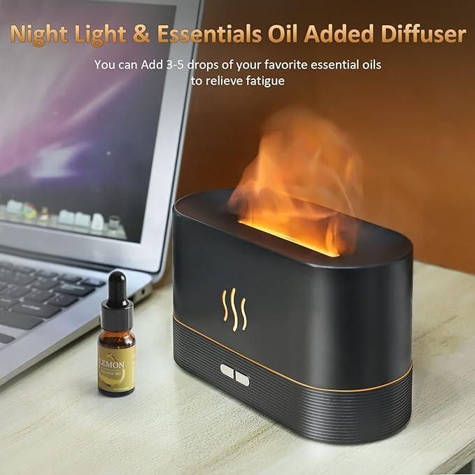 Night light aroma Flame Diffuser