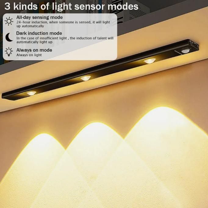 Motion Sensor LED Cabinet Light With USB Rechargeable