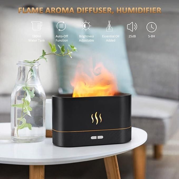 Night light aroma Flame Diffuser